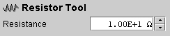 Resistor Tool info panel